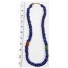 Image 6 : Antique Dutch Donut Cobalt Blue Bead Necklace