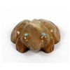 Image 1 : Zuni Travertine Frog Fetish by Georgette Quam