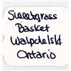 Image 9 : First Nations Walpole Island Sweetgrass Basket