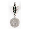 Image 6 : Vintage Zuni Sterling Turquoise Ring, Size 6.25