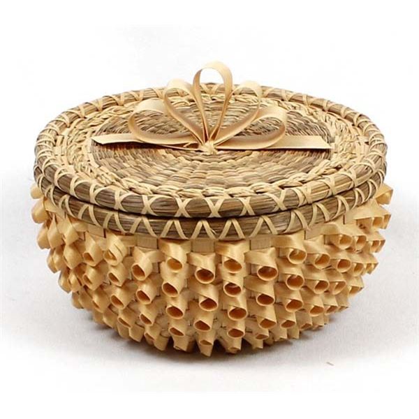 Penobscott Ash & Sweetgrass Basket by Caron Shay