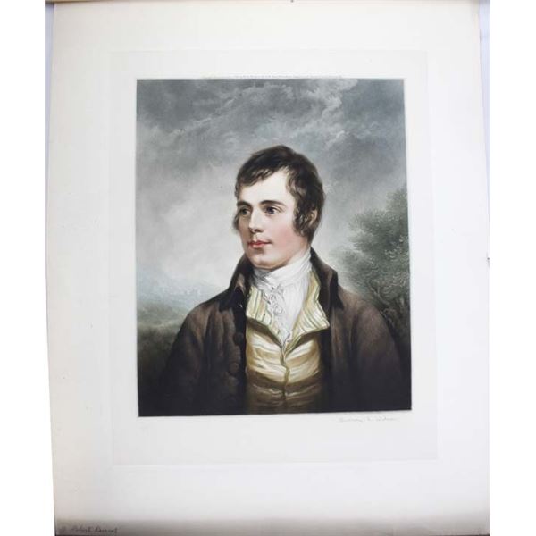 1934 Print of Robert Burns by Sydney Wilson