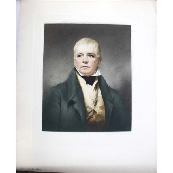 Print of Walter Scott by Sydney E. Wilson