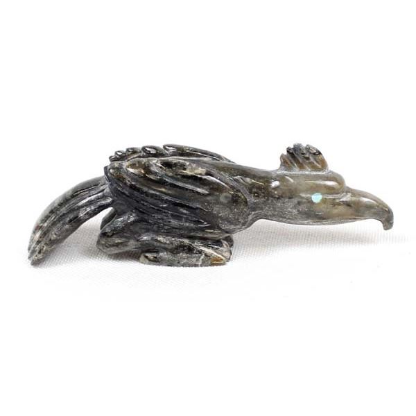 Zuni Picasso Marble Roadrunner Fetish by Brian Yatsattie