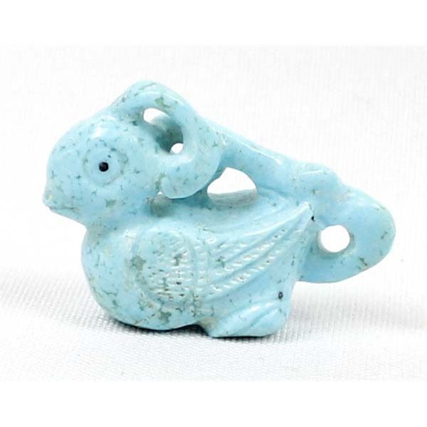 Zuni Turquoise Songbird Fetish by Kevin Chapman