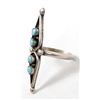 Image 3 : Vintage Zuni Sterling Turquoise Ring, Size 6.5