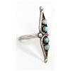 Image 4 : Vintage Zuni Sterling Turquoise Ring, Size 6.5