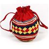 Image 1 : Vintage Seminole Cloth Basketry Drawstring Purse