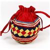 Image 3 : Vintage Seminole Cloth Basketry Drawstring Purse