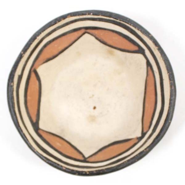 Santo Domingo Polychrome Pottery Bowl
