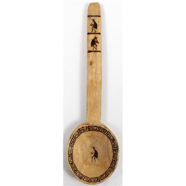 Tohono O'odham Carved Wood Spoon by R. Ramon