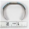 Image 7 : Native American Navajo Sterling Silver Overlay Bracelet