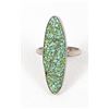 Image 1 : Vintage Navajo Sterling Chip Inlay Ring, Size 8