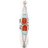 Image 2 : Vintage Native American Zuni Sterling Inlay Ring