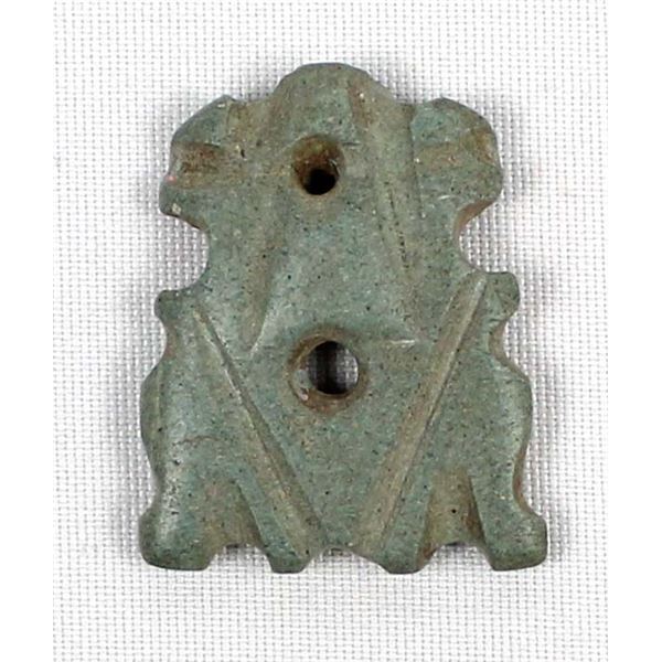 Carved Stone Frog Amulet
