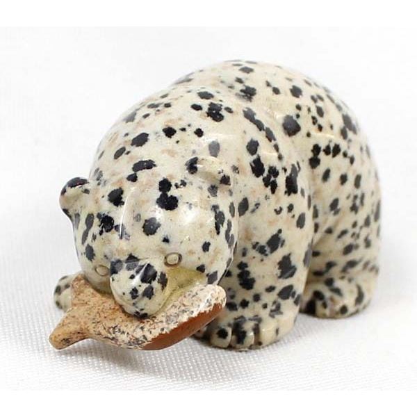 Carved Leopard Jasper Bear Fetish