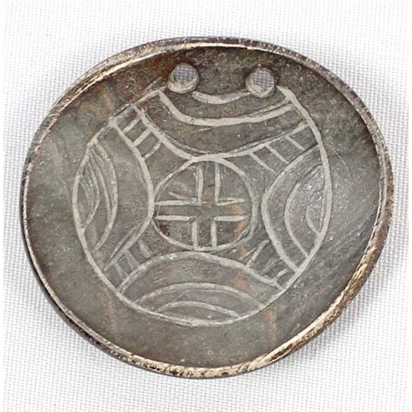 Vintage Carved Stone Amulet Pendant