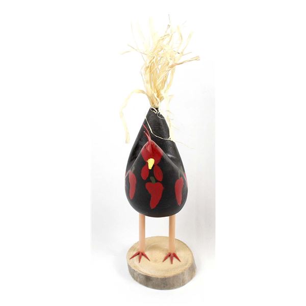 Navajo Carved Wood Folk Art Chicken by Roy Yazzie