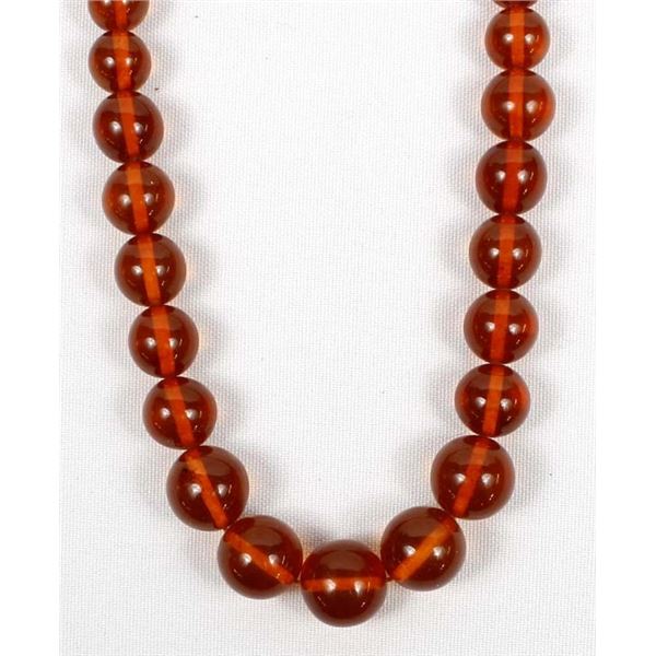 Vintage Amber Bead Necklace