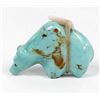 Image 1 : Zuni Turquoise Bear Fetish by Emery Eriacho