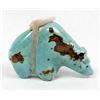 Image 4 : Zuni Turquoise Bear Fetish by Emery Eriacho