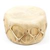 Image 4 : Native American Taos Hide & Log Drum with Beater