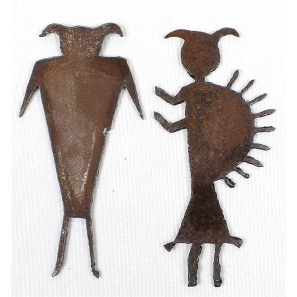 2 Pieces of Petroglyph Metal Art
