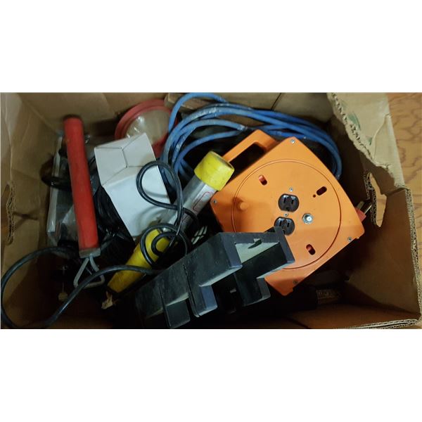 Lot Cord Reel & Trouble Light& Misc.