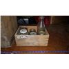 Image 3 : 2 Wood Crates & Vintage Bottles