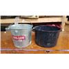 Image 1 : Galvanized Pail & Pot 11" & 13" Diameter