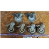 Image 1 : 6 Castors Set of 4 and Set of 2