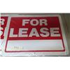 Image 2 : 5 Metal "For Lease: Signs 24x18"