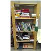 Image 1 : Wooden Shelf with Large Amount of Cook & Health Books
