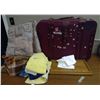 Image 1 : Lot of Suitcase, Pillows, Towels, Blanket