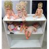 Image 1 : Bookshelf with 8 Dolls 32x31x12"