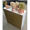 Image 5 : Bookshelf with 8 Dolls 32x31x12"