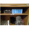 Image 4 : 2 Shelves of Contents - Stemware, Vases, Electric Kettle
