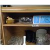 Image 5 : 2 Shelves of Contents - Stemware, Vases, Electric Kettle