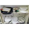 Image 2 : 2 Shelves of Contents - Sandwich Press, Platters, Containers