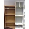 Image 1 : Wooden Shelf 72x31" & 2 Bookshelves 25x83"