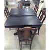 Image 2 : Dining Room Table with 5 Chairs - 4 Side/1 Arm 50x40"