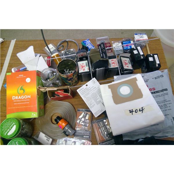 Lot of Screws, Light Bulbs, Household/Shop Items