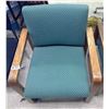 Image 3 : 2 Green Upholstered Office Chairs