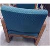 Image 5 : 2 Green Upholstered Office Chairs