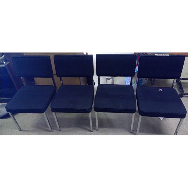 4 Matching Chrome Chairs