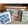 Image 3 : Lot of 7 Pictures in Frames