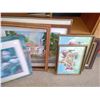 Image 4 : Lot of 7 Pictures in Frames