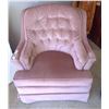 Image 1 : Swivel Living Room Chair Pink