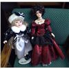 Image 1 : 2 Porcelain Dolls on Stands