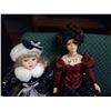 Image 2 : 2 Porcelain Dolls on Stands